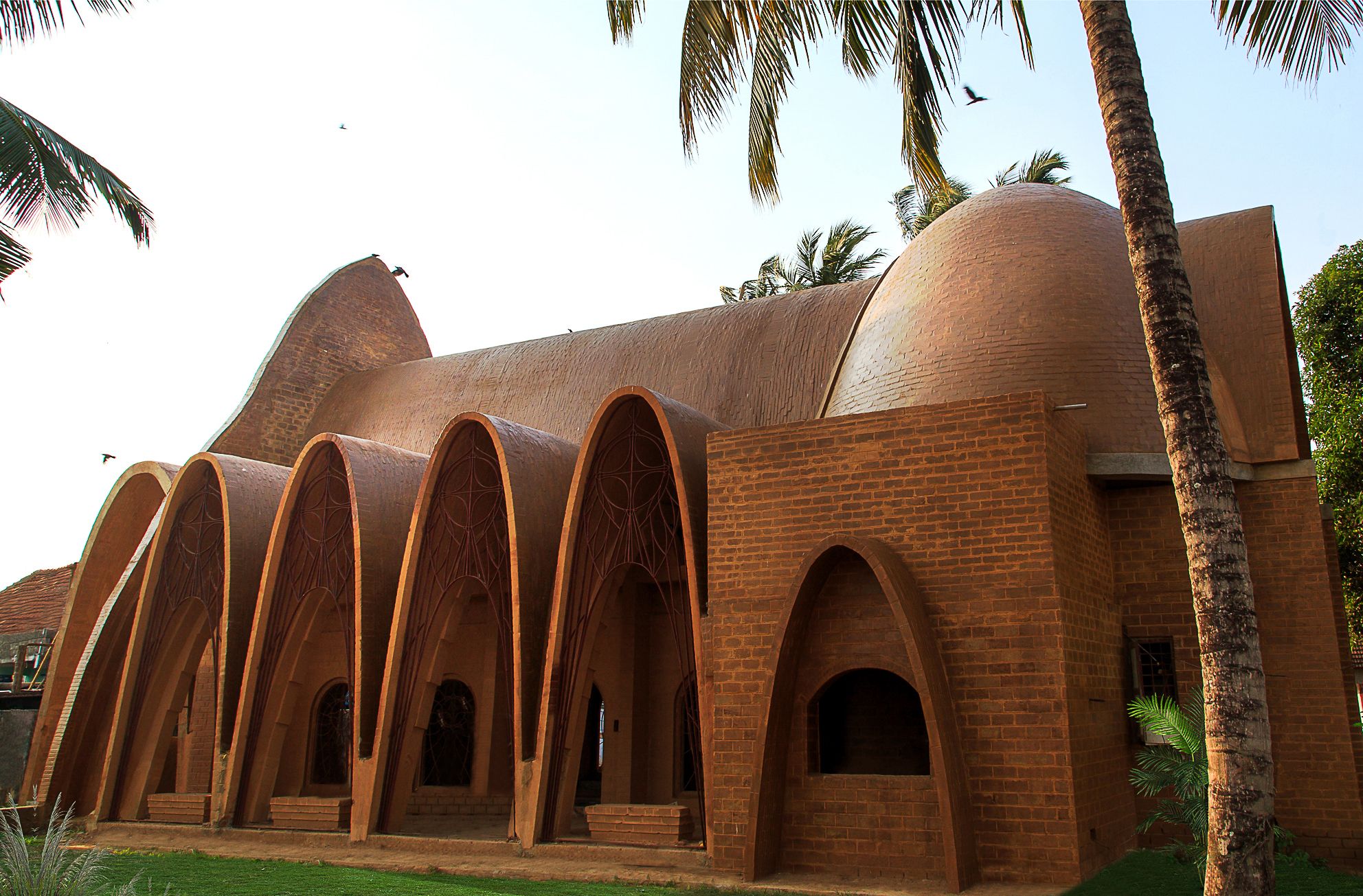 Sustainable Parametric church design with arches in India